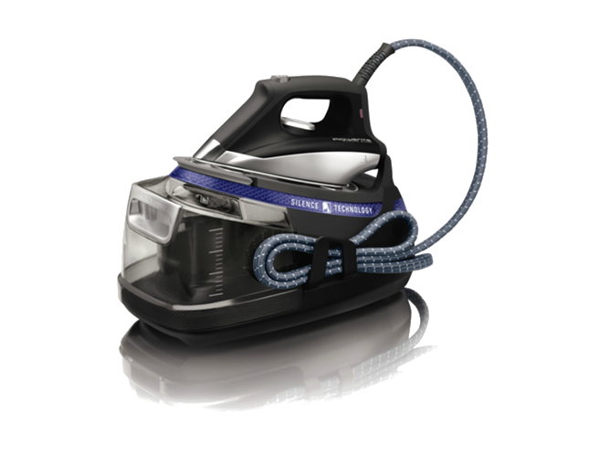 Centro de planchado - Rowenta Silence Steam Extreme DG8962F0, 1.4L, 2400W, 460 g/min, Modo ECO