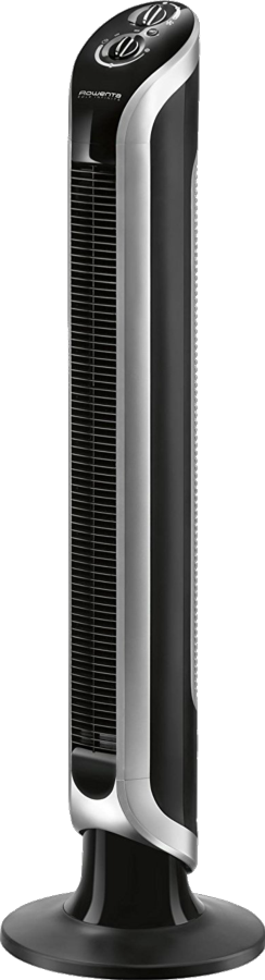 Ventilador de torre- Rowenta VU6620 Eole Infinite, Oscilación 180º, 3 velocidades