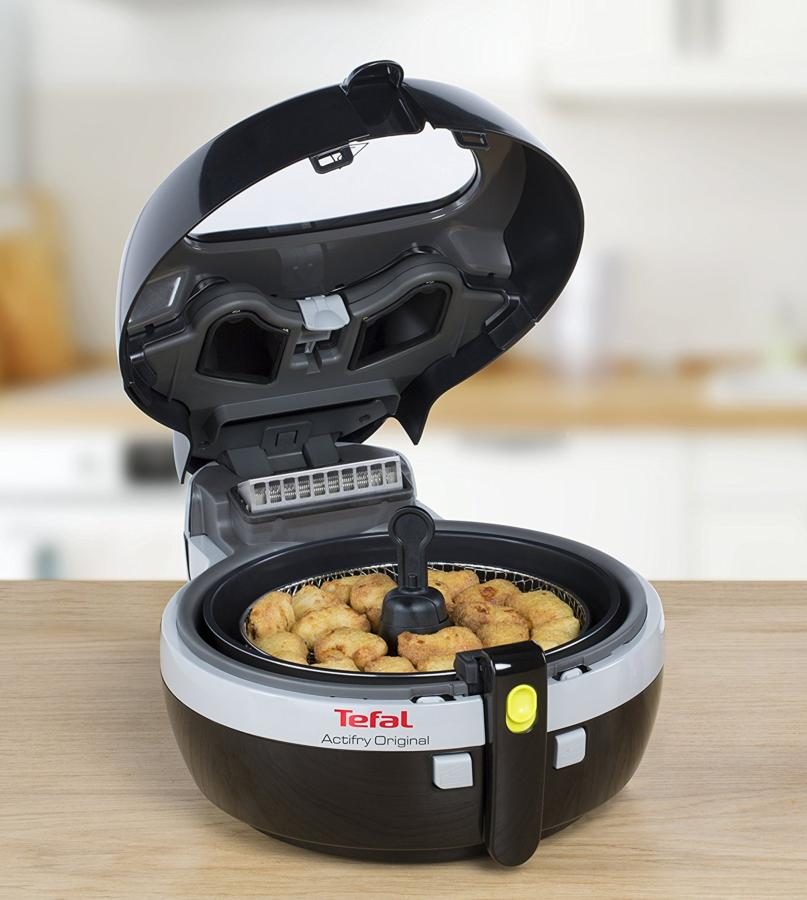 Freidora de aire -  Tefal Actifry Original FZ7118, 1400 W, 1 Kg, Pantalla LCD, Negro