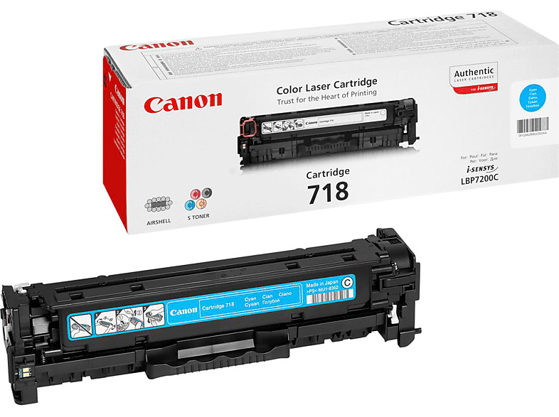 Canon CRG 718 C Cartucho 2900páginas Cian 2661B002