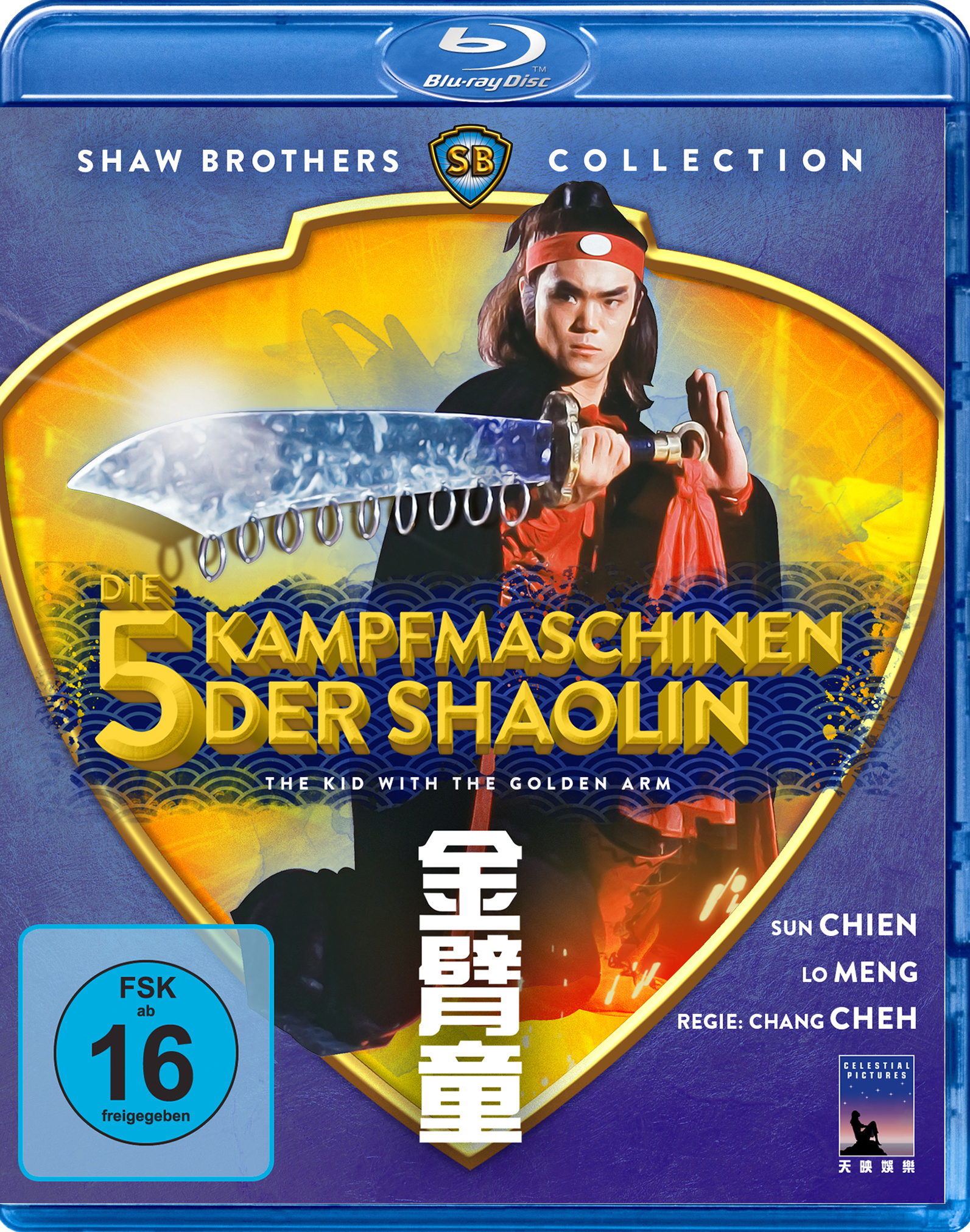 Die 5 - Kid The With Golden Blu-ray Arm der Shaolin Kampfmaschinen The