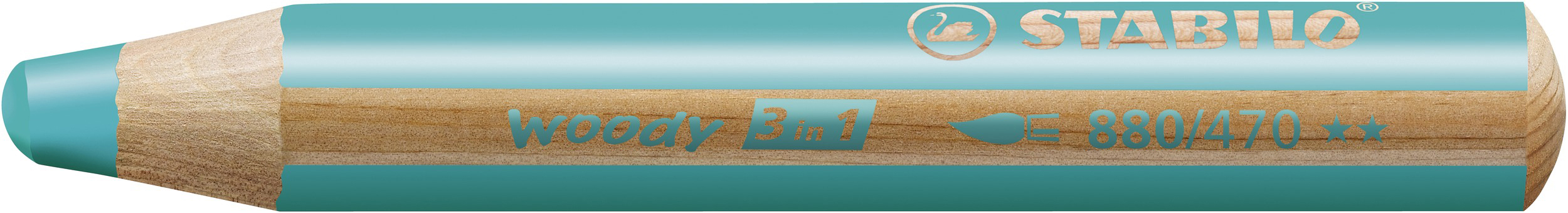 STABILO woody 3 in 1 - 18er Pack mit Spitzer - mit 18 verschiedene Farben Multitalentstift
