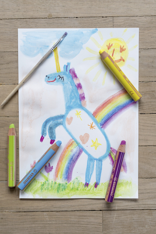 STABILO woody 3 in 1 - 18er Pack mit Spitzer - mit 18 verschiedene Farben Multitalentstift