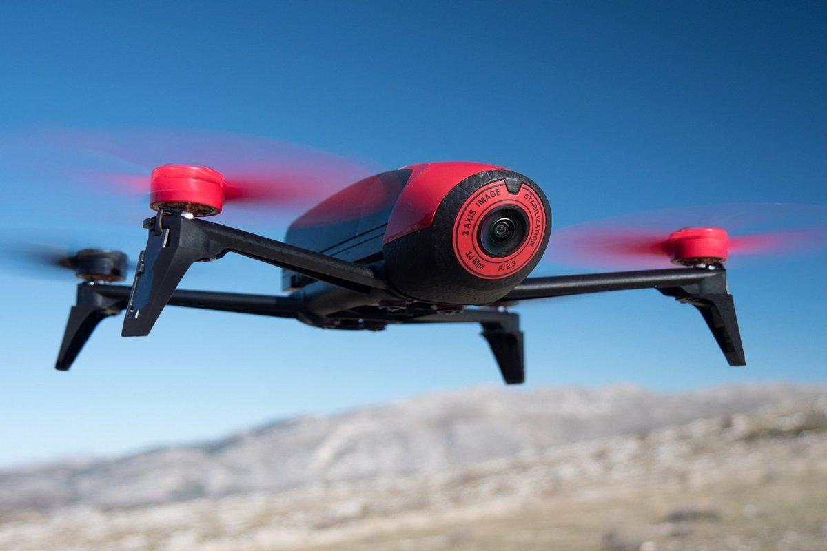 Dron - Parrot - Bebop Drone 2, 14 mpx, Color rojo