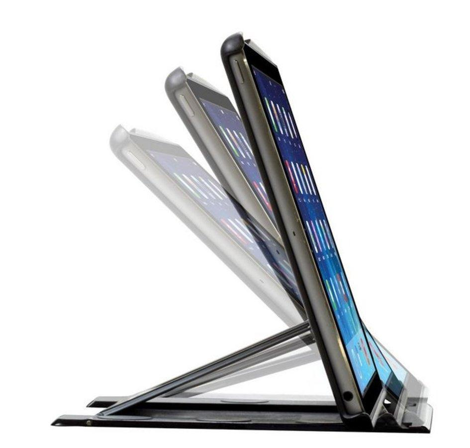 Funda para iPad Mini 1/2/3 - Funda Deluxe Fellowes, carcasa extraible, bloc de nota A6, negra