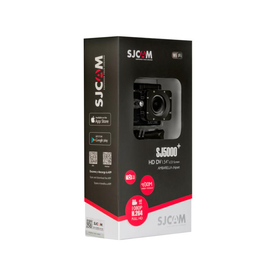 Cámara deportiva - SJ CAM SJ5000 PLUS, WiFi, Full HD, Negro