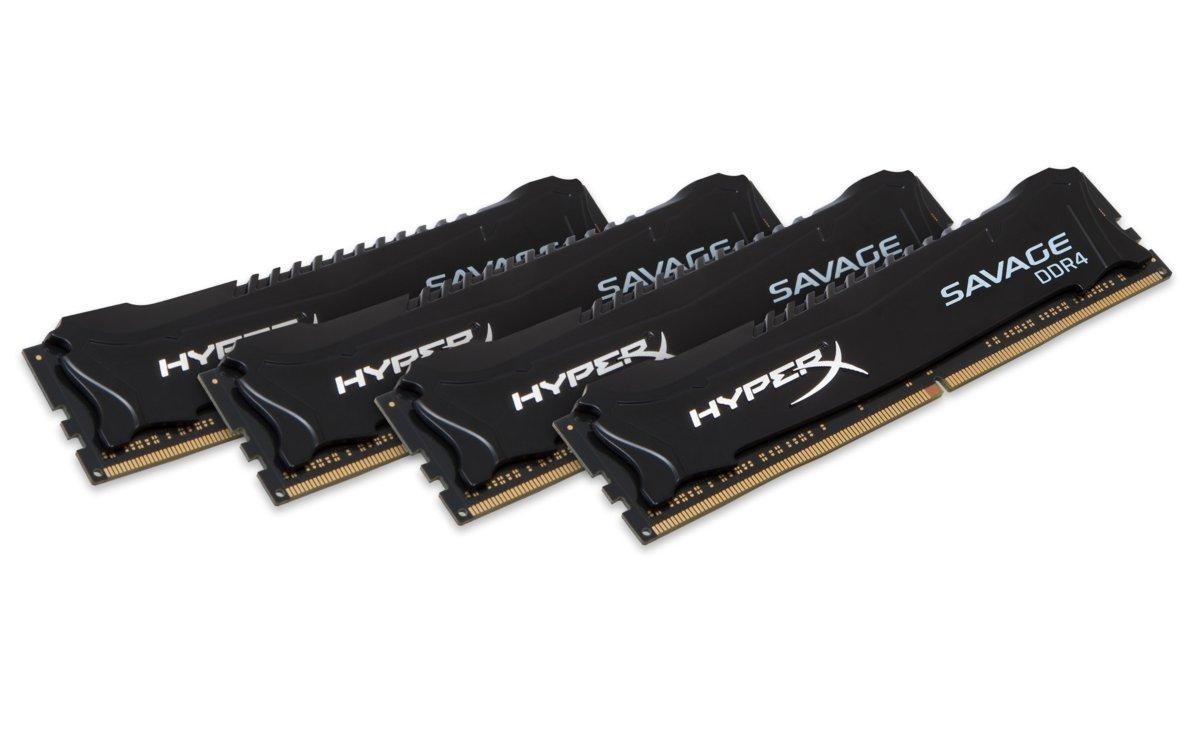 Memoria Ram - Kingston HyperX Savage Black DDR4 16Gb Kit4 2400MHz CL12 XMP