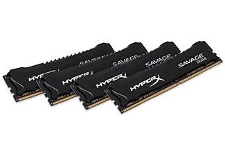 Memoria Ram - Kingston HyperX Savage Black DDR4 16Gb Kit4 2400MHz CL12 XMP