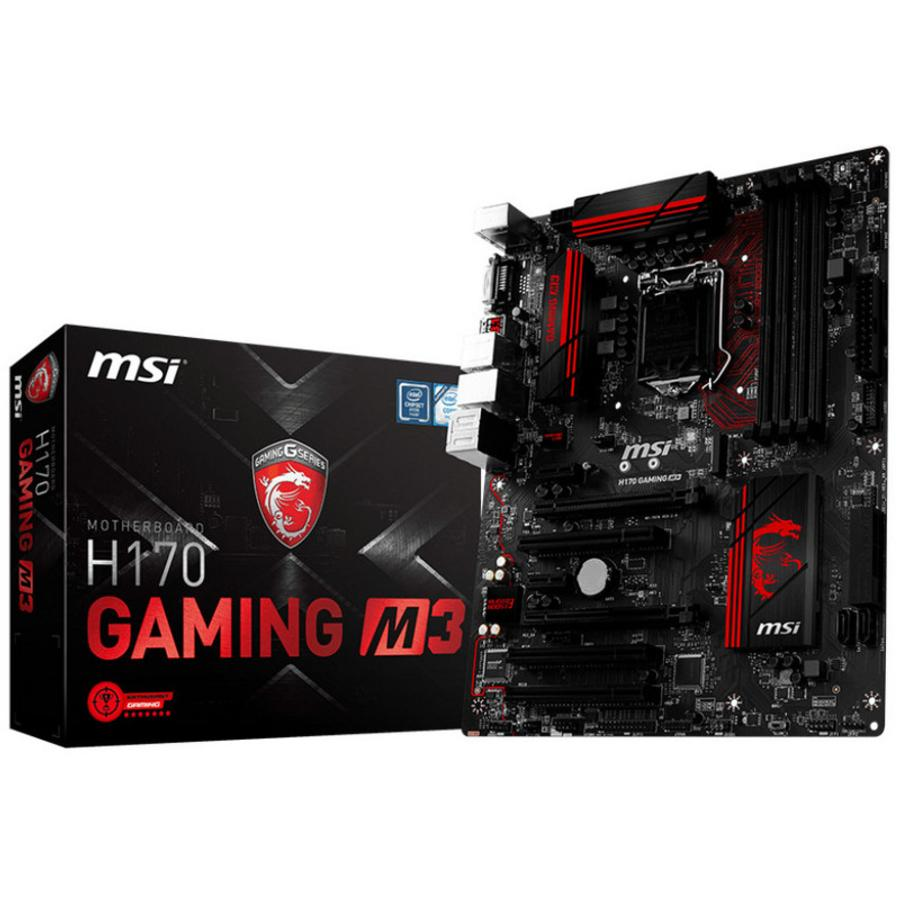 Placa Base - MSI H170 GAMING M3, DDR4 Boost, MSI Gaming LAN