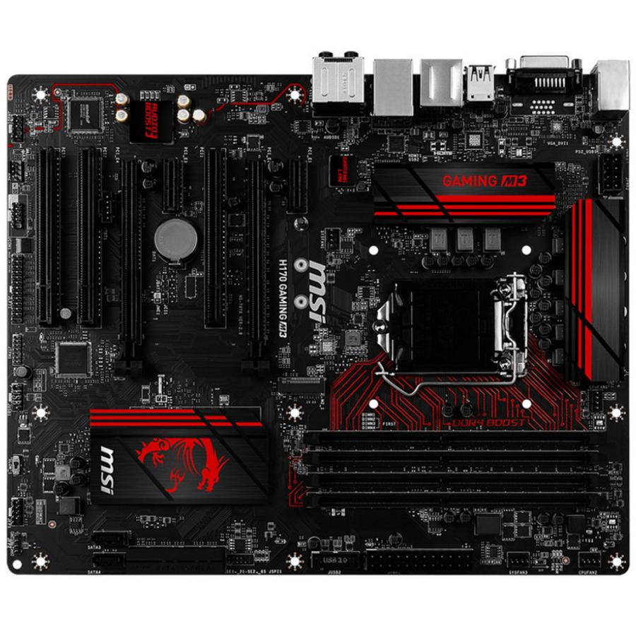 Placa Base - MSI H170 GAMING M3, DDR4 Boost, MSI Gaming LAN