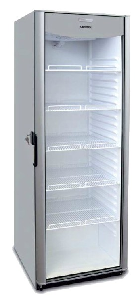 Nevera expositora - Jocel JEXP382-003225, Vitrina, No Frost, 382L, Inox