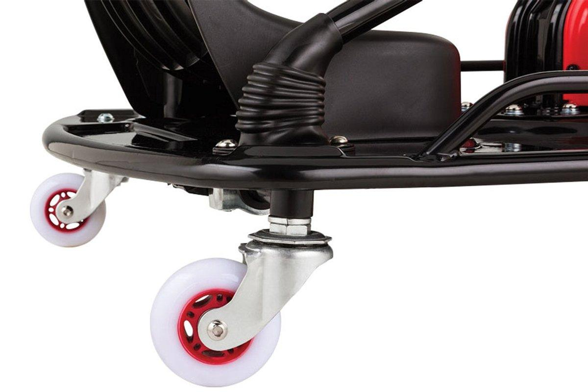 Kart eléctrico - Razor Crazy Cart, velocidad máxima 19 km/h, color rojo y negro