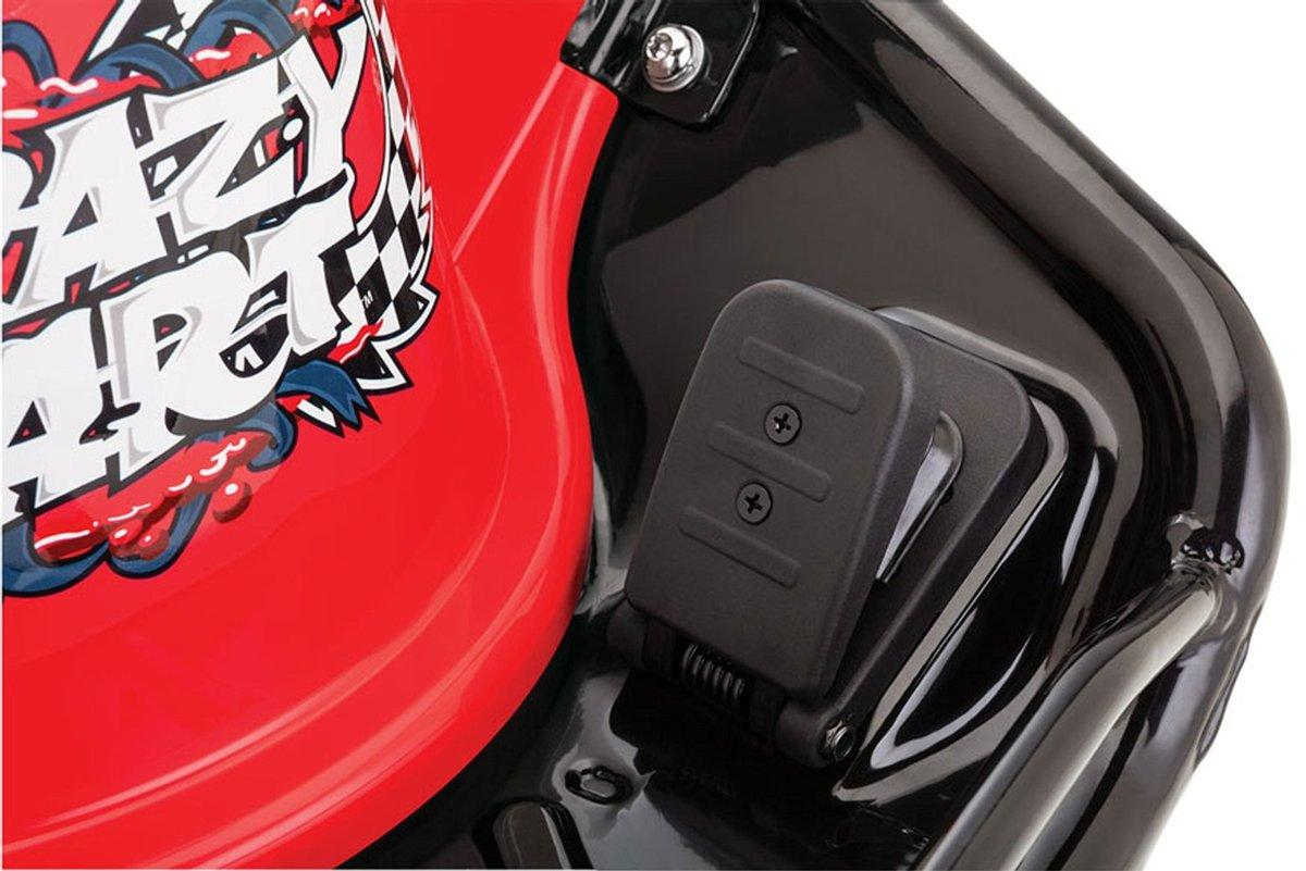 Kart eléctrico - Razor Crazy Cart, velocidad máxima 19 km/h, color rojo y negro