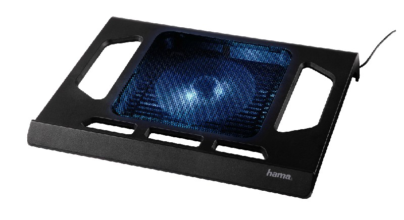 Hama Notebook Cooler negro soporte de base refrigeradora para hasta 17.3 black 00053070