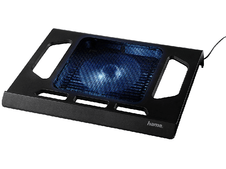 Soporte de refrigeración - Hama Black Edition, Para portátil 17.3", USB, Negro