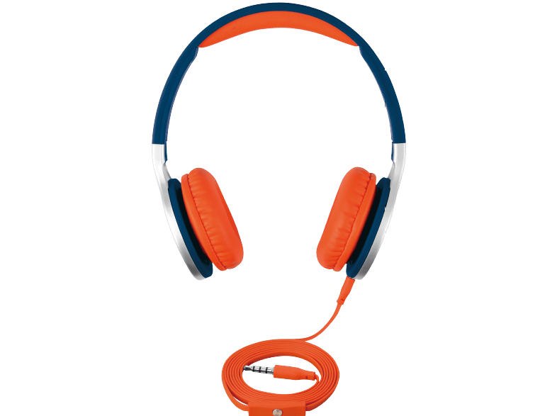 Auriculares - ISY IHP-1600, Diadema, Con cable, 95 dB, Azul