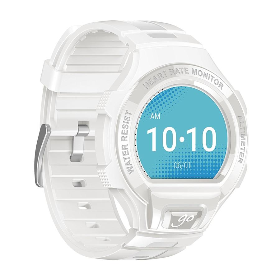 Smartwatch - Alcatel Go Watch, Resistente al agua, Bluetooth, Blanco