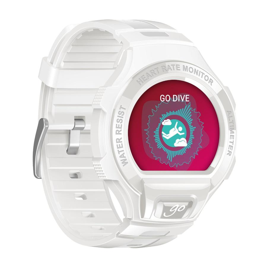 Smartwatch - Alcatel Go Watch, Resistente al agua, Bluetooth, Blanco