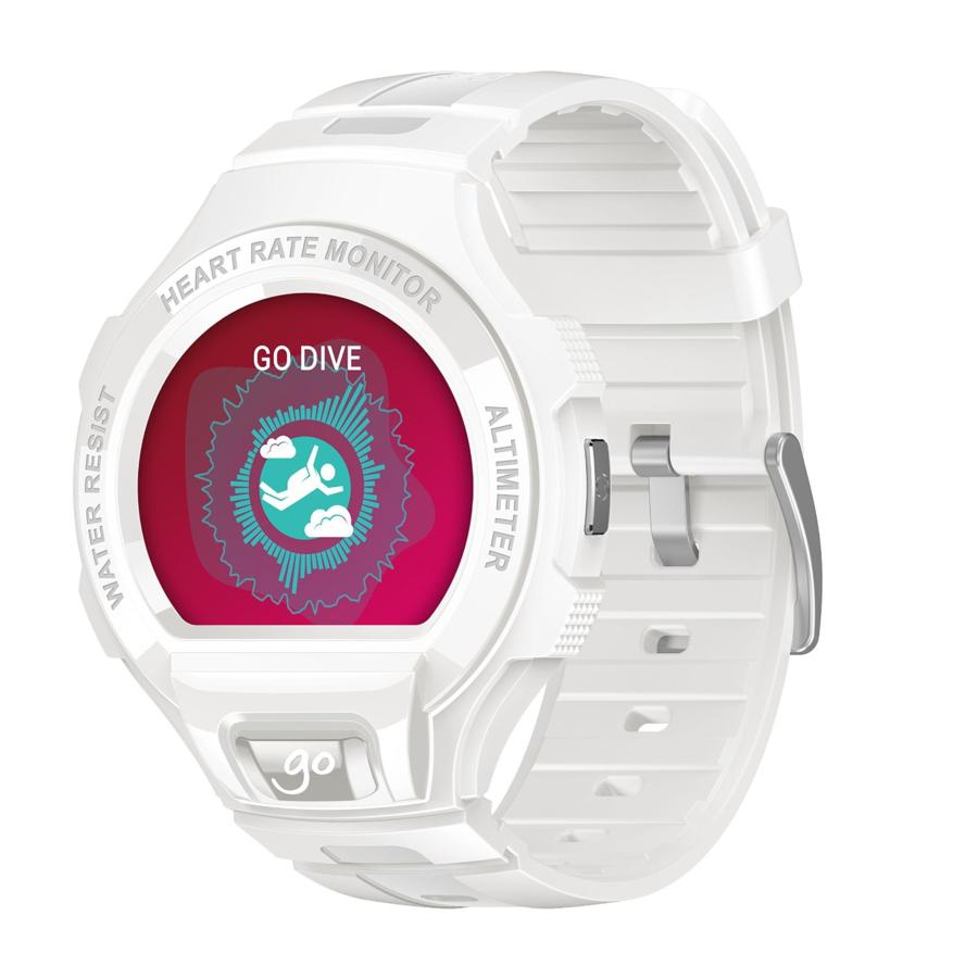 Smartwatch - Alcatel Go Watch, Resistente al agua, Bluetooth, Blanco