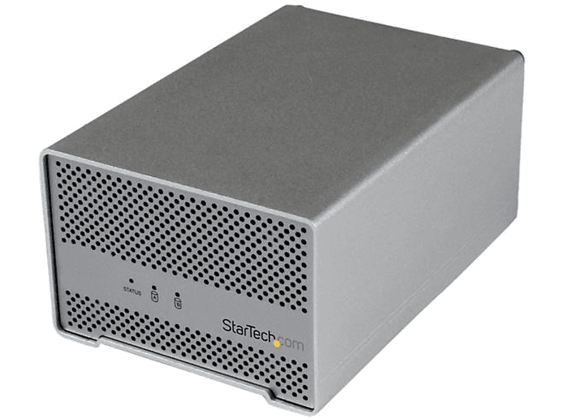 Caja para Disco | StarTech.com S252SMTB3 Caja Thunderbolt con Cable y Ventilador de 2 Bahias 2,5 SAT