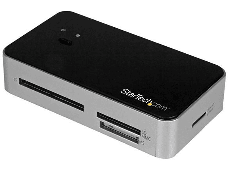 StarTech.com Lector USB 3.0 de Tarjetas de Memoria Flash con Hub Concentrador USB de 2 Puertos y