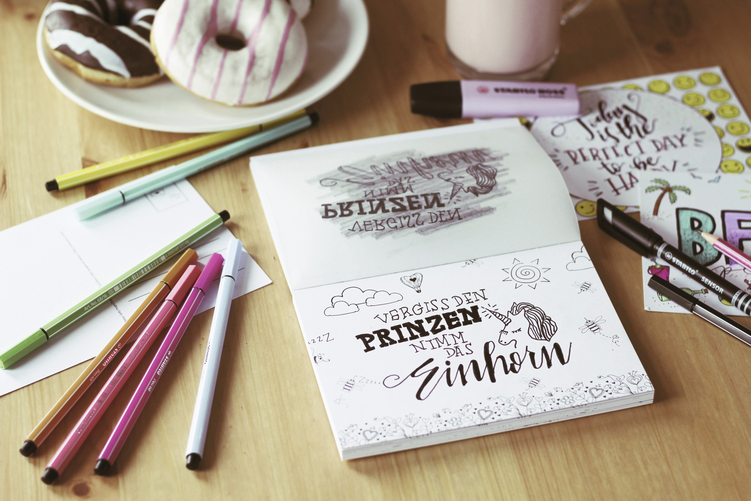 STABILO Kreative Grüsse Postkarten-Lettering-Set