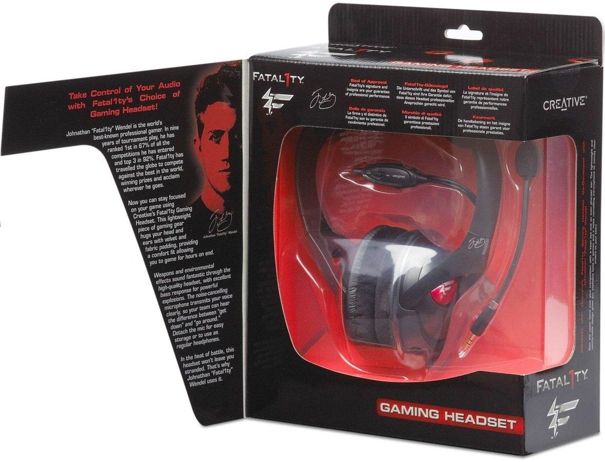 Auriculares gaming - Creative HS 800 Fatal1ty Gaming Headset, micrófono, reducción de ruido,