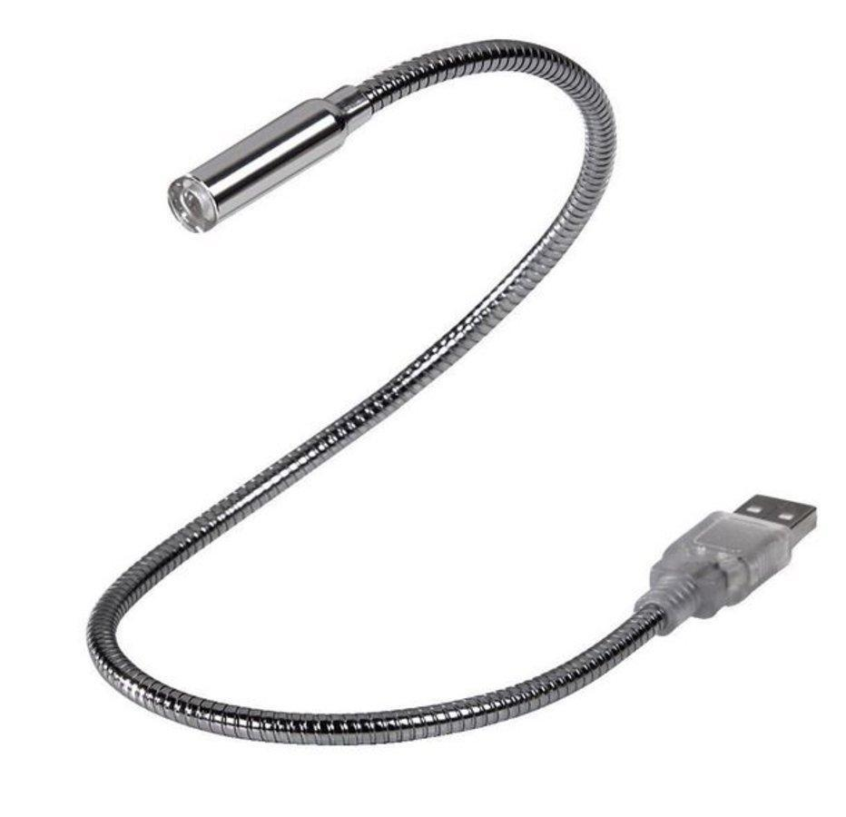 Luz flexor para portátil - Hama, cromado, alimentación USB