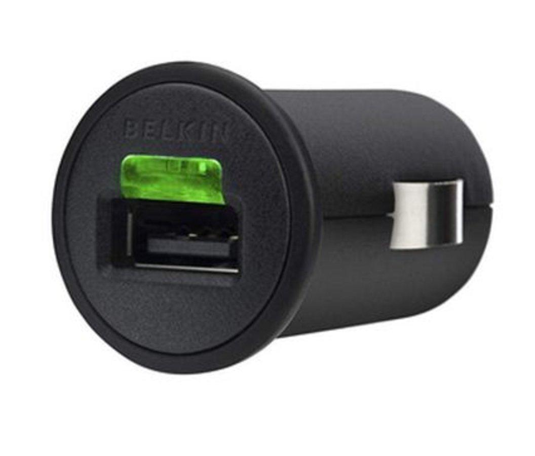 Cargador de coche para Pad, iPhone, o iPod - Belkin, negro