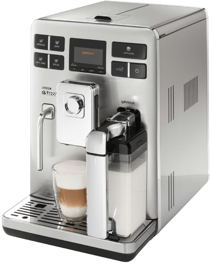 Cafetera superautomática - Saeco HD8856/01 Exprelia Presión de 15 bares, Molinillo ajustable,