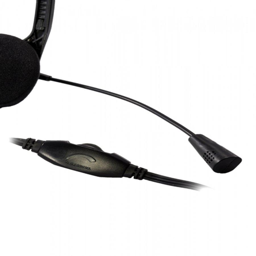 Auriculares con micro - Woxter I Headphone PC 10, negro, diadema ajustable