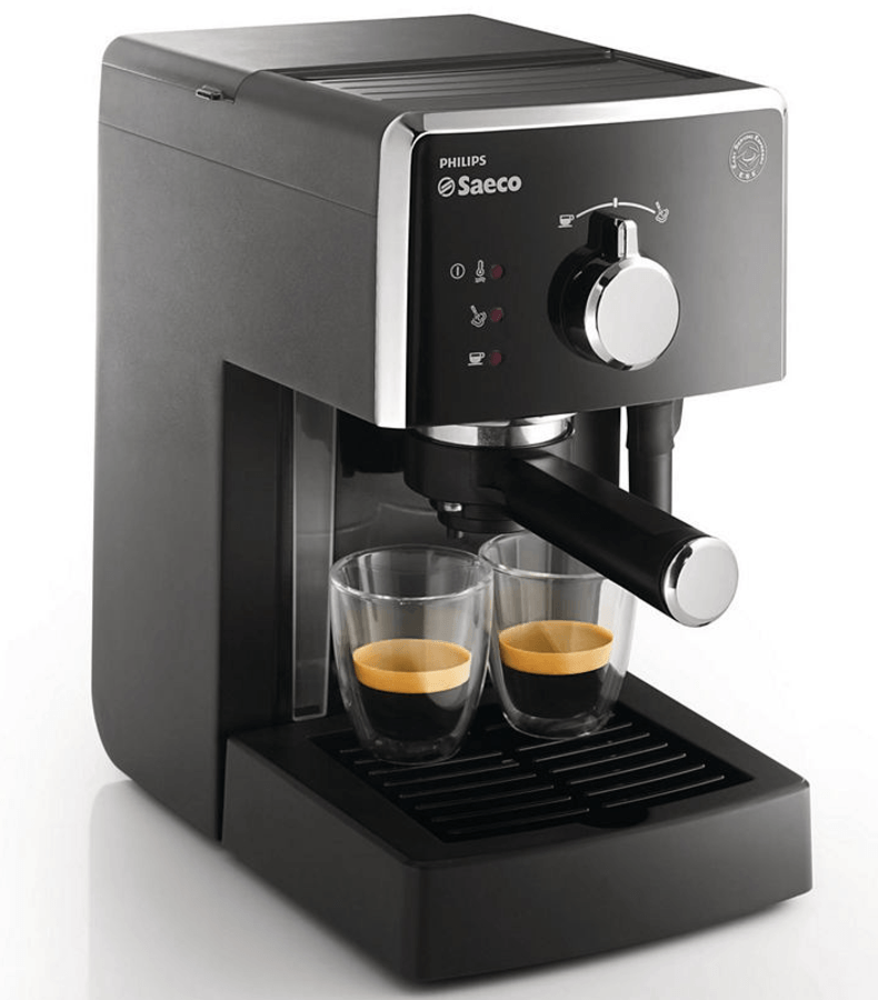 Cafetera express - Saeco HD8323/01 POEMIA FOCUS 15 Bares de presión, Bomba de presión de Acero,