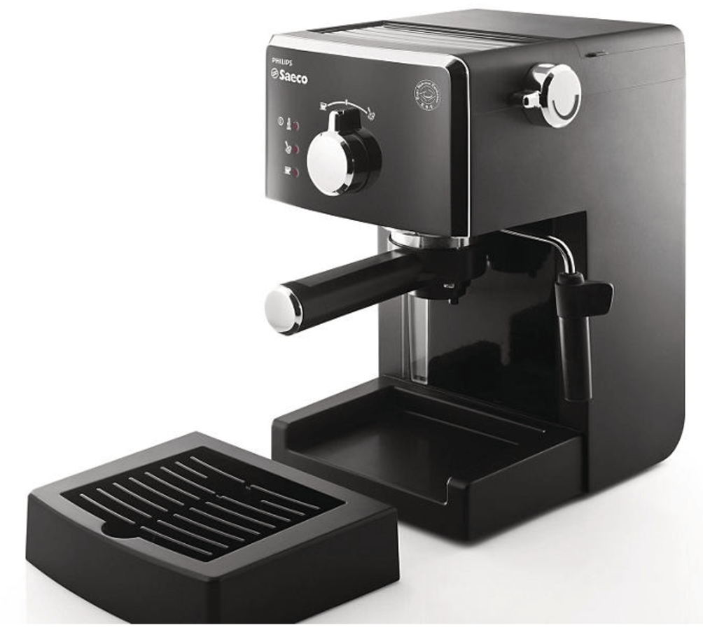 Cafetera express - Saeco HD8323/01 POEMIA FOCUS 15 Bares de presión, Bomba de presión de Acero,