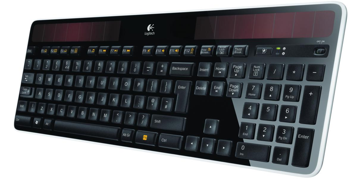 Logitech K750 RF inalámbrico QWERTY Inglés del Reino Unido Negro teclado