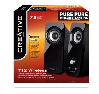Altavoces inalámbricos - Creative Inspire-t 12 Bluetooth, 18W RMS, 2 vías