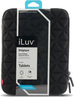 Funda para iPad - iLuv Belgique, con cremallera, acolchada y en color negro