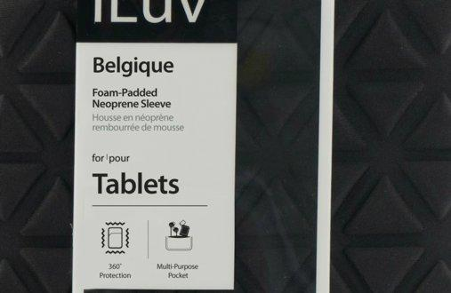 Funda para iPad - iLuv Belgique, con cremallera, acolchada y en color negro