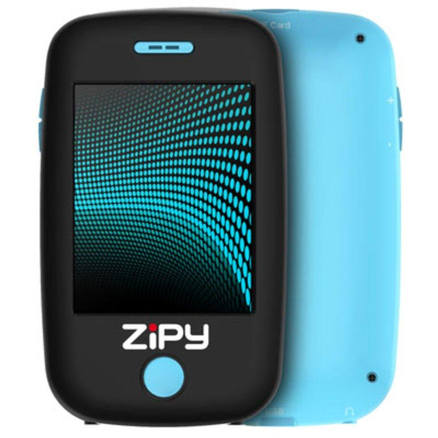 Reproductor MP5 con auriculares - Zipy Albatros, Azul, 4Gb, Pantalla táctil