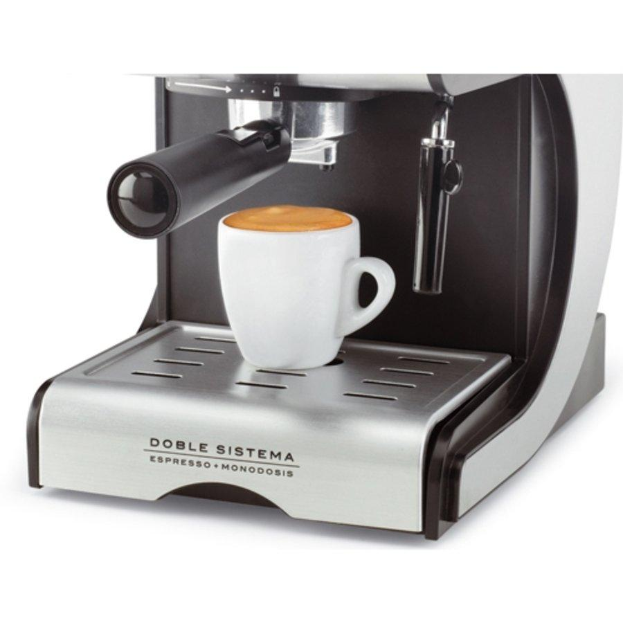 Cafetera express - Ufesa CE7141 Dueto Creme 15 Bares de presión, 2 filtros especiales para crema,