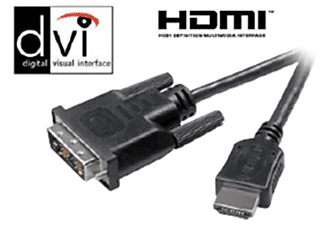 Vivanco HDMI video lead, 5.0m 5m HDMI DVI-D Negro