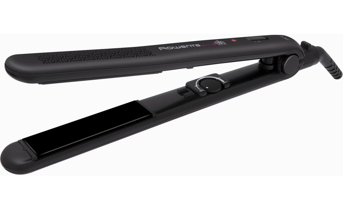 Plancha de Pelo - Rowenta SF3012 Revestimiento cerámico, Temperatura máxima 230ºC, Selector de