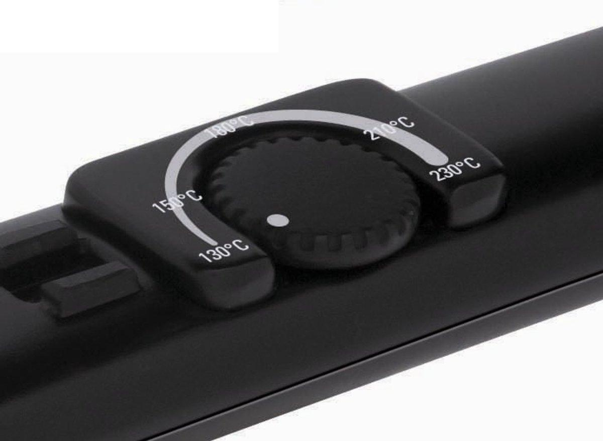 Plancha de Pelo - Rowenta SF3012 Revestimiento cerámico, Temperatura máxima 230ºC, Selector de