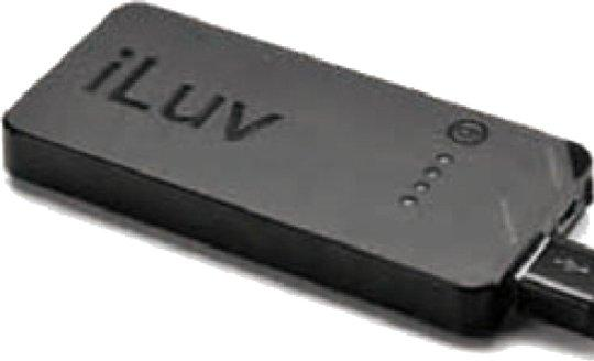 Batería Power Bank - iLuv, externa, cargador universal, 1250mAh, USB, LEDs de carga y de color