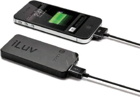 Batería Power Bank - iLuv, externa, cargador universal, 1250mAh, USB, LEDs de carga y de color