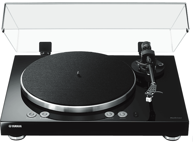 YAMAHA MusicCast Vinyl 500 Plattenspieler Hochglanz lackiert Schwarz