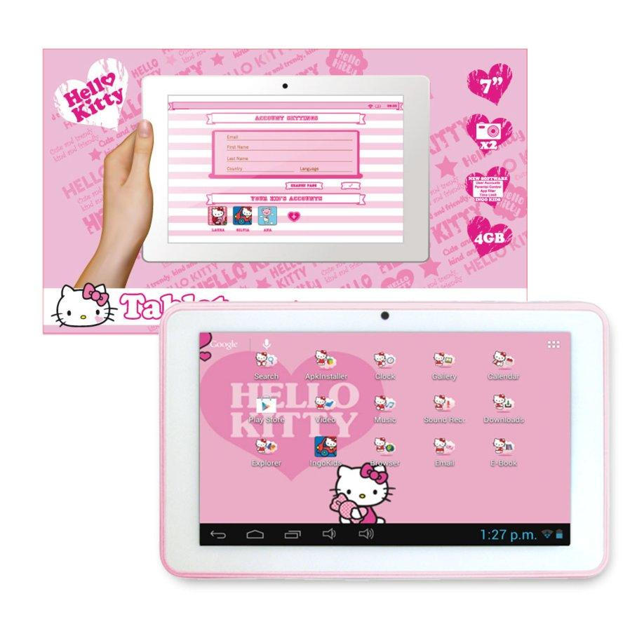 Tablet infantil - Ingo Hello Kitty 7 pulgadas, 4 GB, WiFi