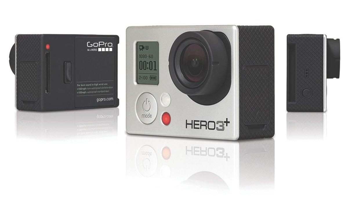 Videocámara deportiva - GoPro Hero3+ Silver Edition, Full HD, 10 Mp