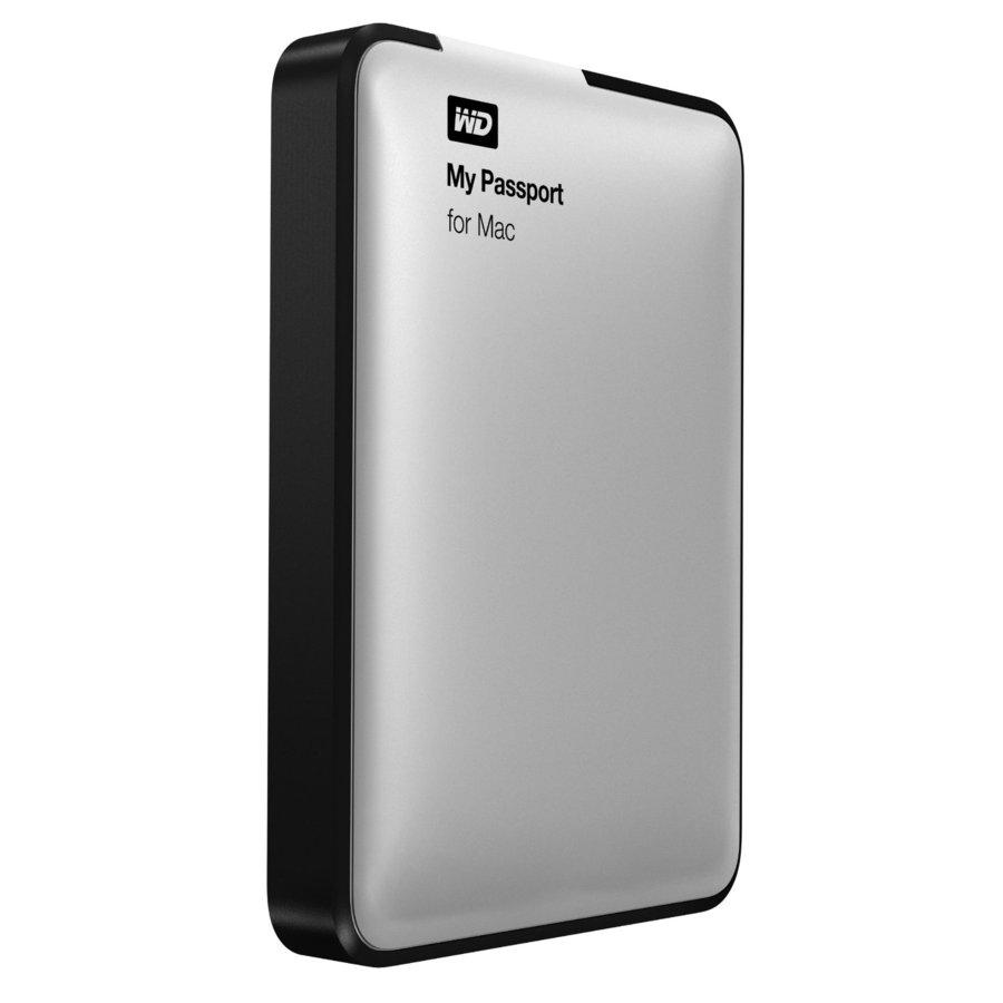 Disco duro de 1Tb - WD My Passport for Mac, externo, 2,5 pulgadas, USB 3.0, color plateado