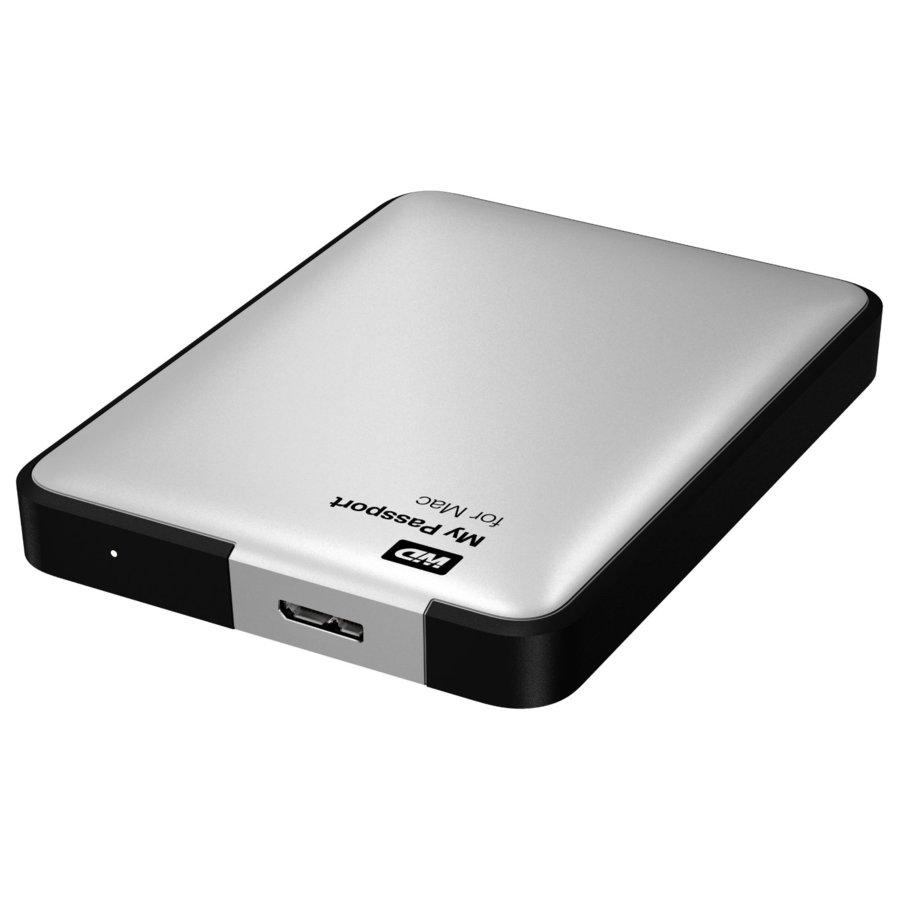 Disco duro de 1Tb - WD My Passport for Mac, externo, 2,5 pulgadas, USB 3.0, color plateado
