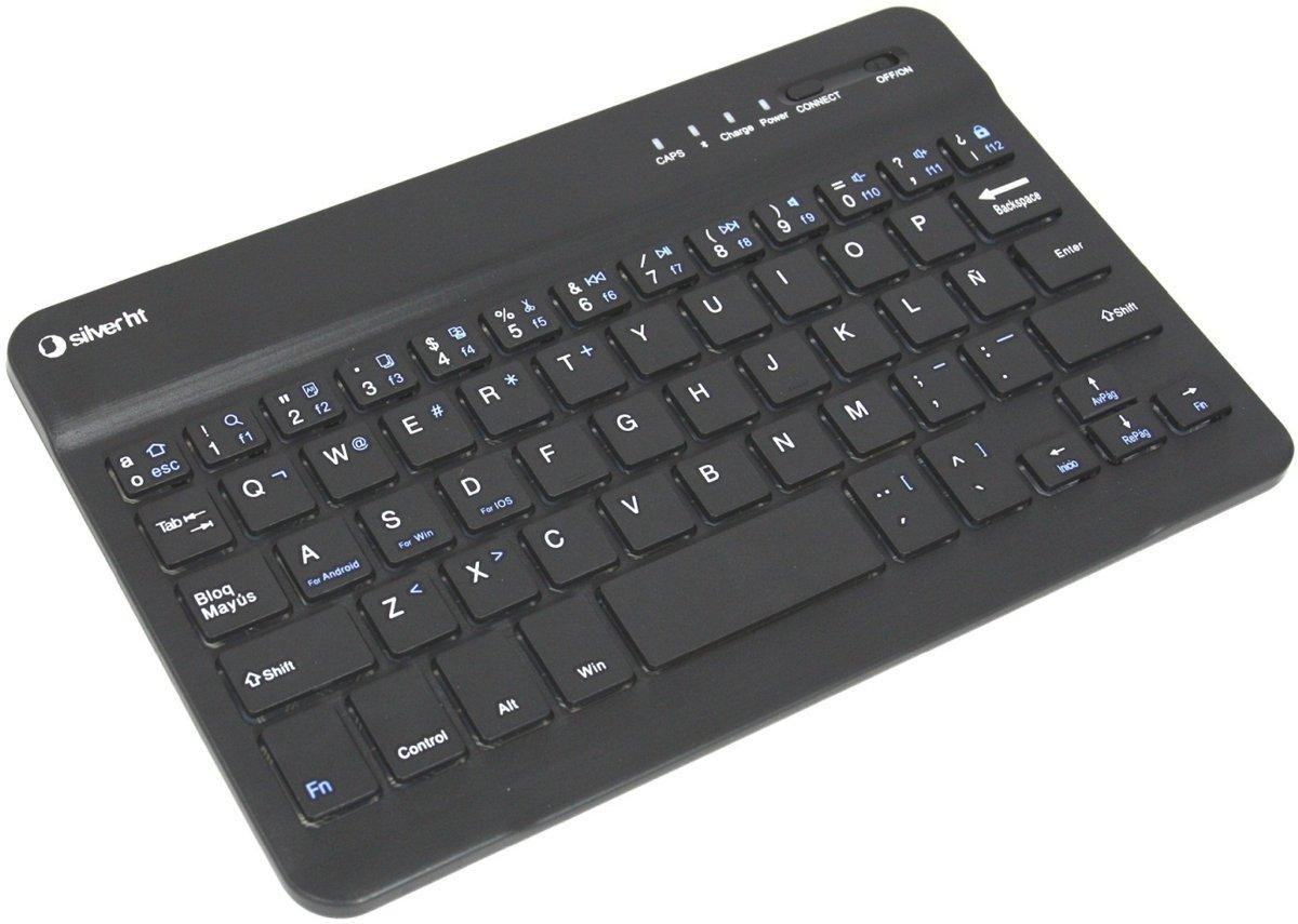Funda con teclado para Tablet de 7" - Silver HT Gripcase Bluetooth